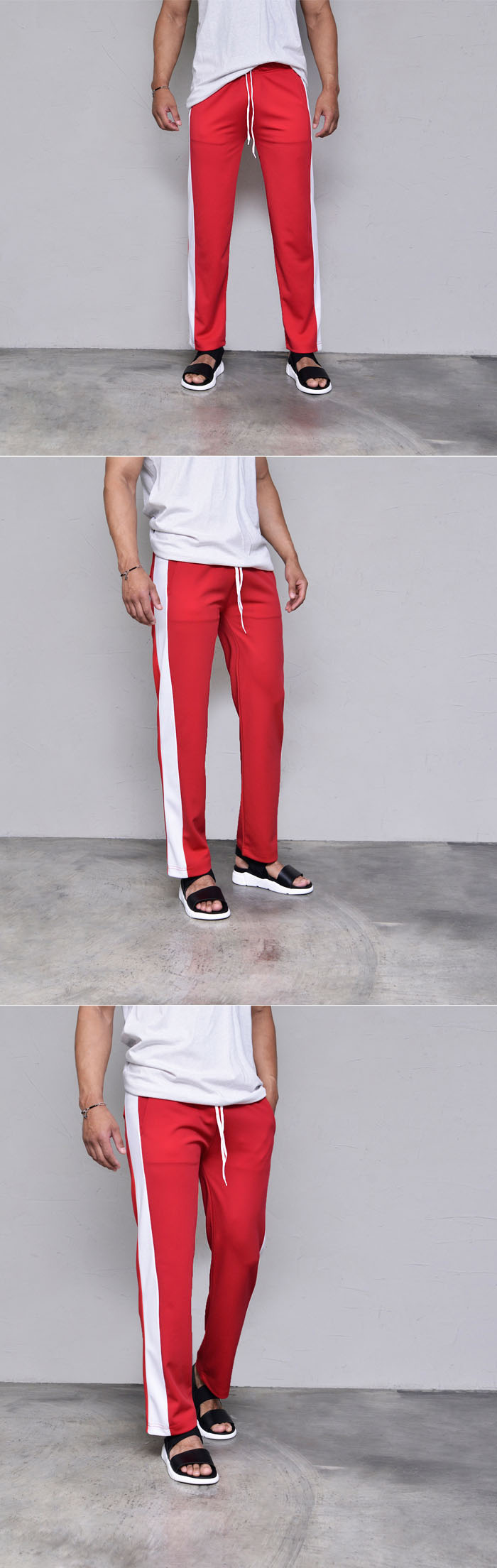 sweatpants with wide bottoms
